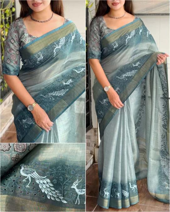 mayuri pretty look tusse cotton best saree wholesaler 