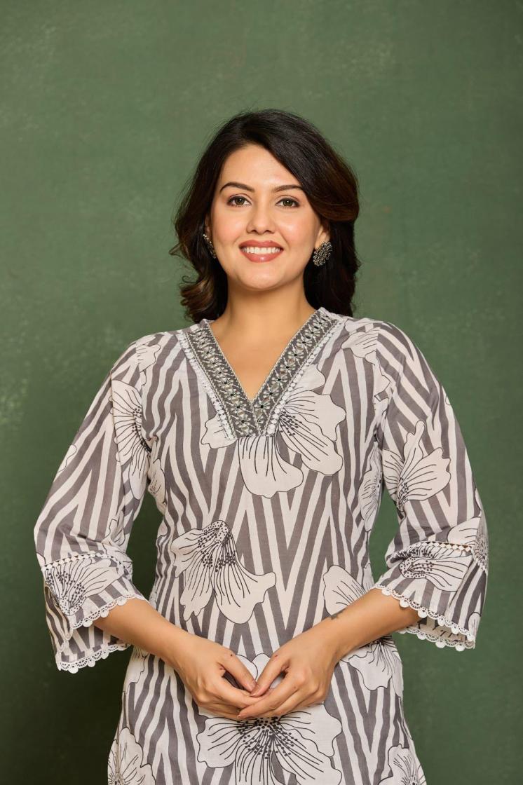 modern pattern cotton fully stitch pretty combo co-ord sets