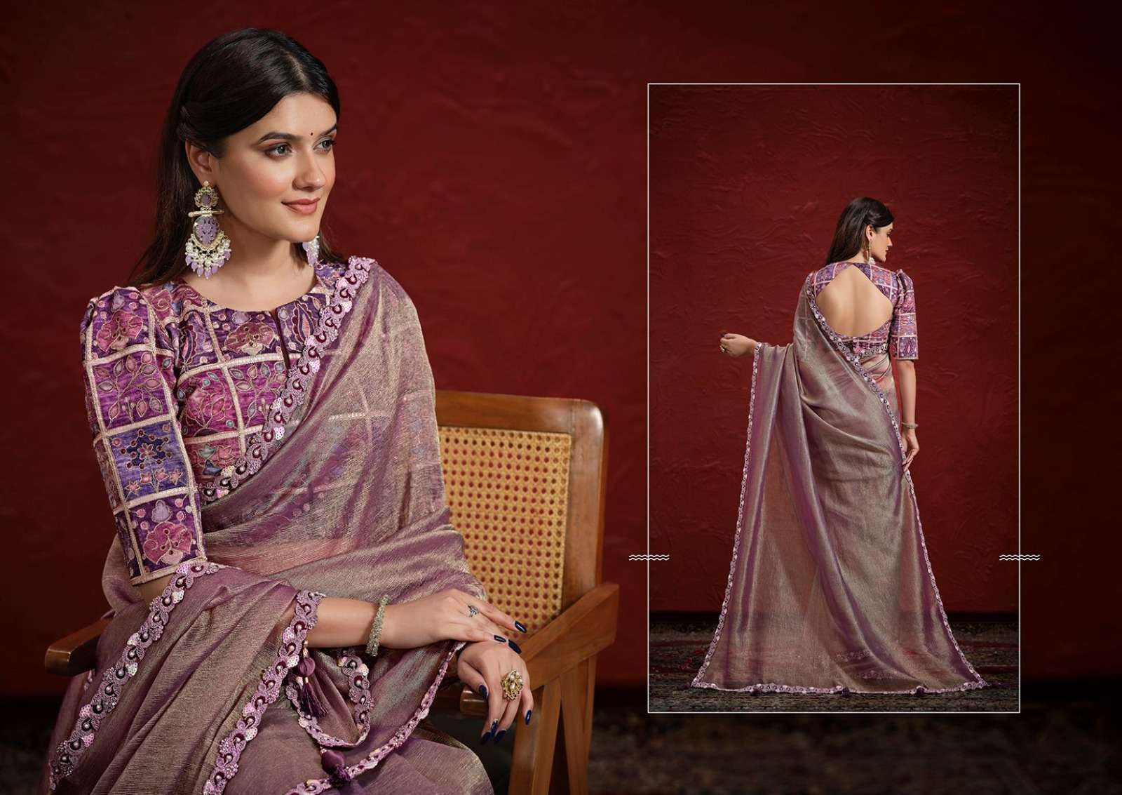 moh manthan 24200 series aaina by mahotsav fancy party wear saree 