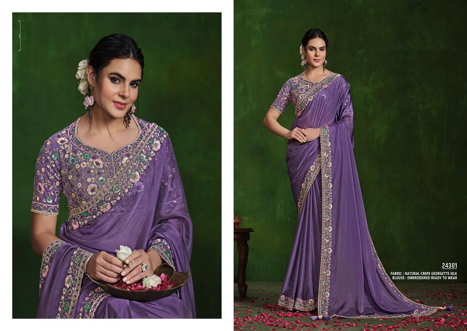 mohmanthan 24300 series ranjhana by mahotsav silk traditional wear saree