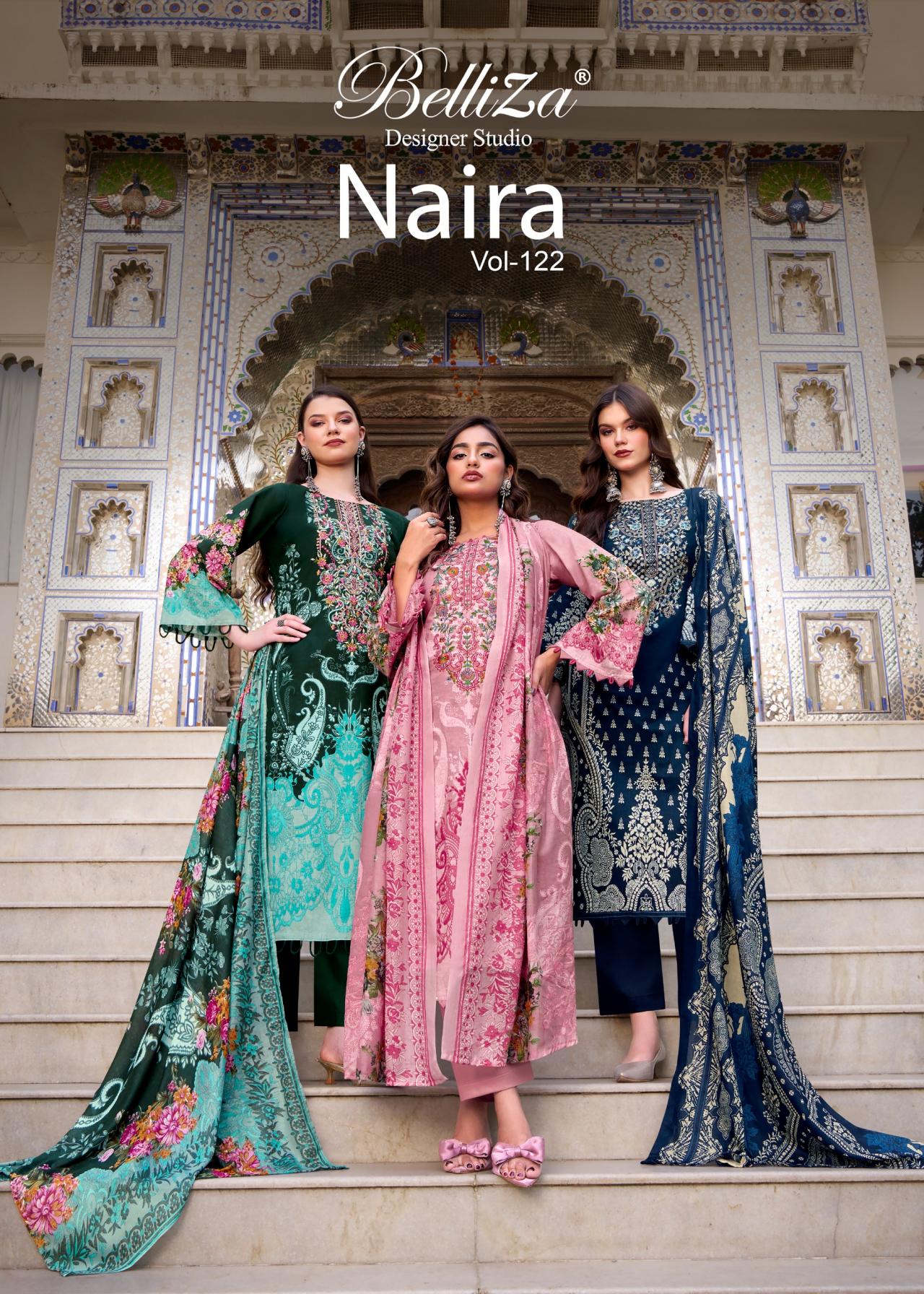 naira vol 122 by belliza designer readymade unique cotton pakistani big size dress