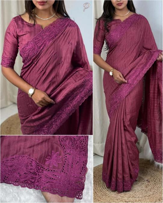 parvathi amazing viscose slub silk best saree wholesaler 