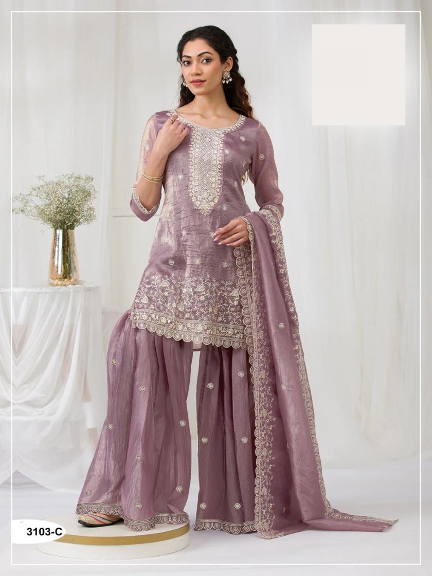 PR 9STAR FASHION CHAHAT VOL-1 HEAVY GOLD CRUSH GEORGETTE  WITH EMBRODERY WORK AND SEQUENCE FANCY DESIGNER SUITS