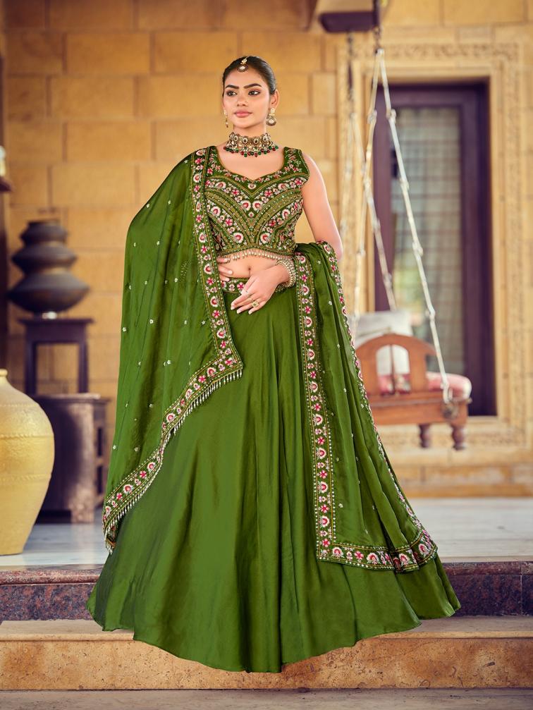 PR 9STAR FASHION SADGI RANGOLI SILK WITH BEADS WORK  FANCY DESIGNER LEHENGA CHOLI 