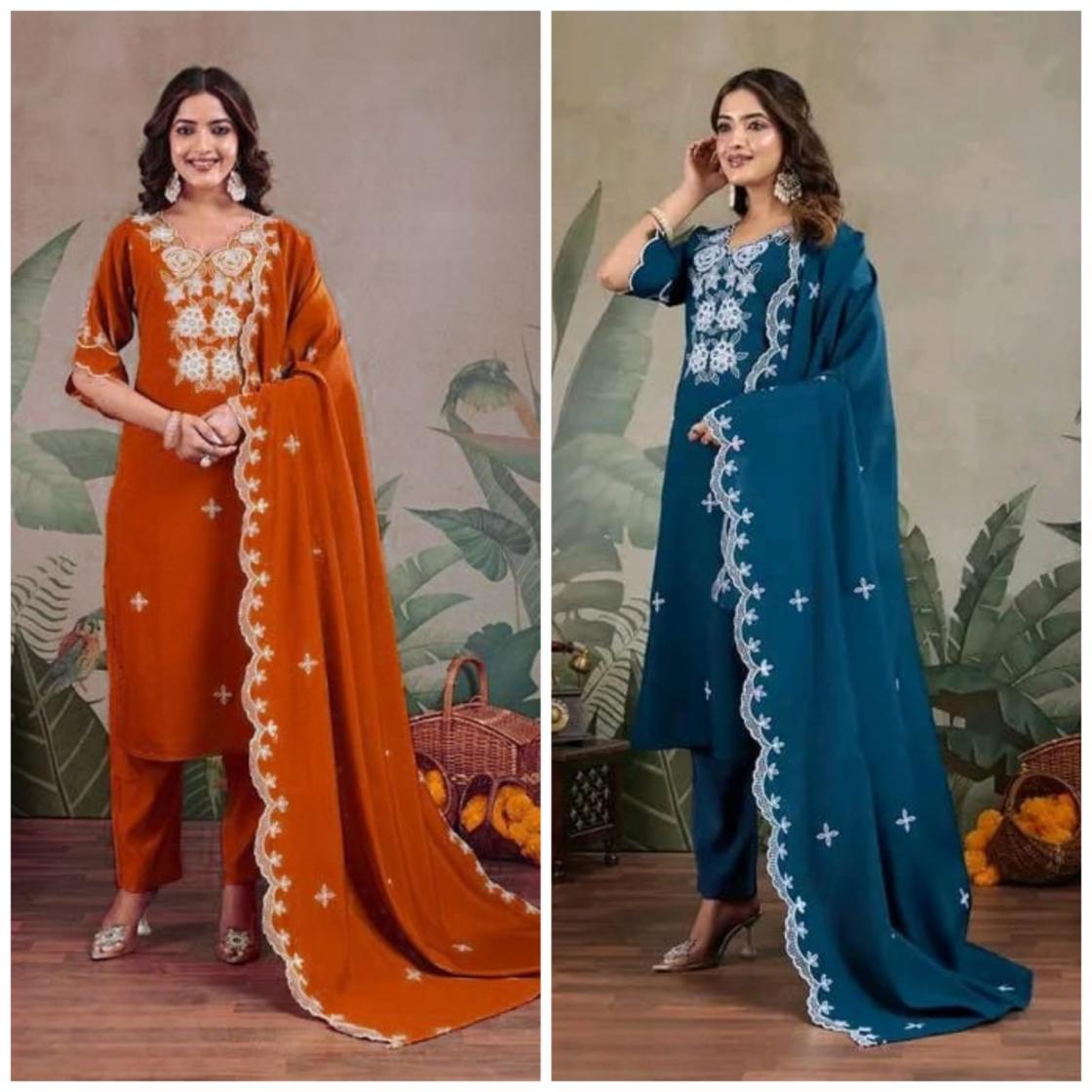 PR 9STAR FASHION SYERA HIT  ROMAN SILK WITH EMBROIDERY WORK  FANCY DESIGNER READYMADE KURTI 