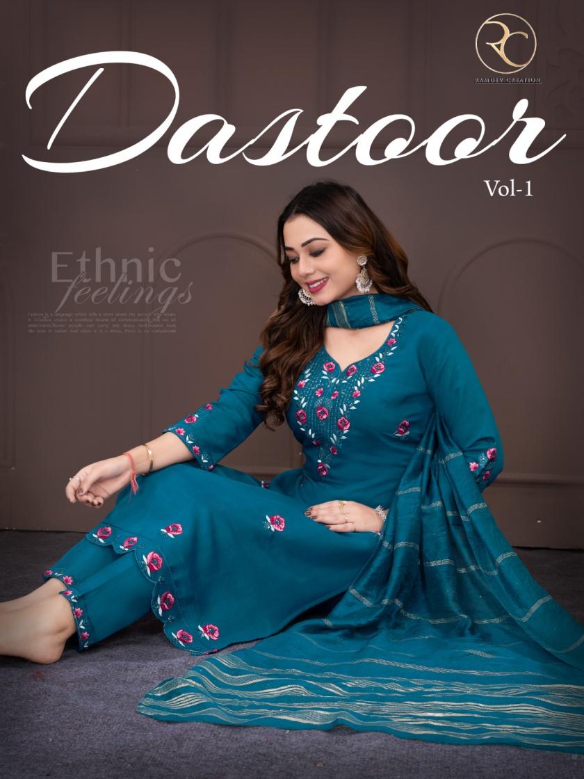 ramdev dastoor vol 1 roman fully stitch colour addition suits 