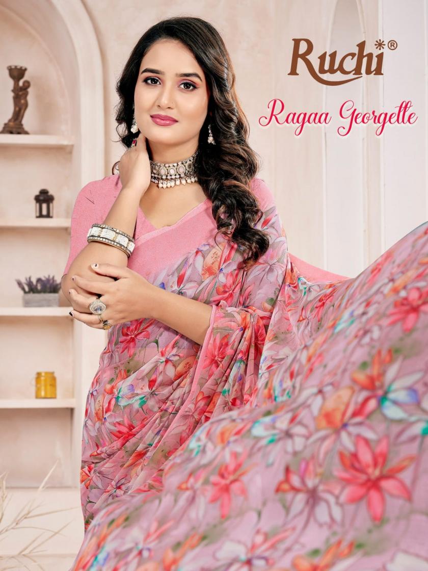 ruchi ragaa georgette vol 27 casual wear saree supplier 