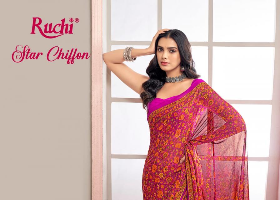 ruchi star chiffon vol 219 chiffon daily wear saree wholesaler 