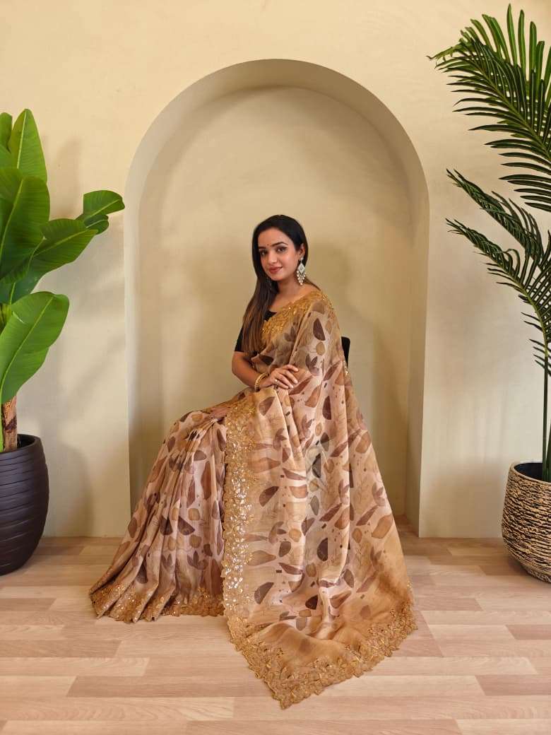 sapna popular design magicgold organza sarees online 
