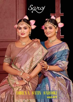 Saroj Dhruva satin saroski vol.1 Satin silk saree