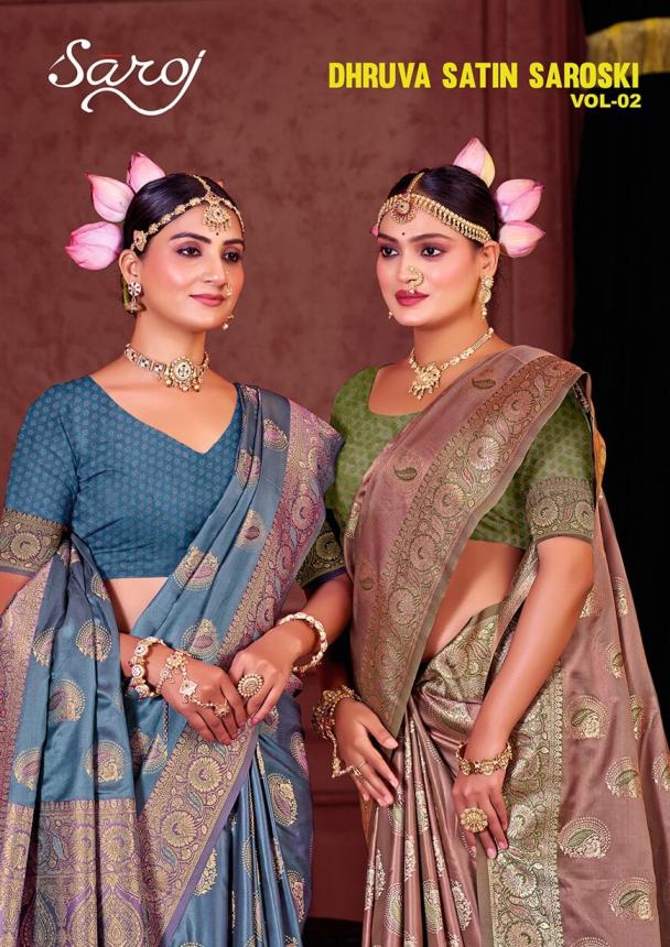 Saroj Dhruva satin saroski vol.2 Satin silk saree