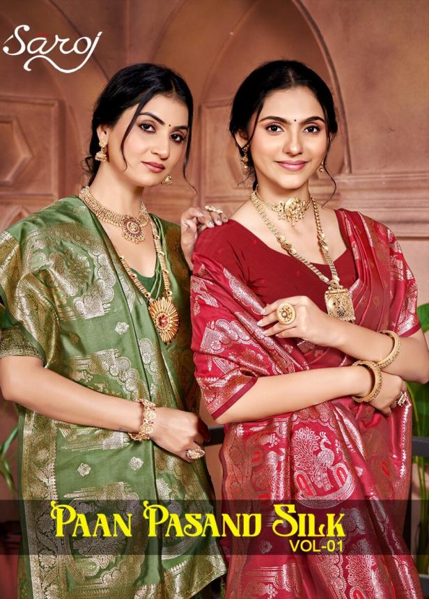 Saroj Paan pasand silk vol.1 50*600 silk saree