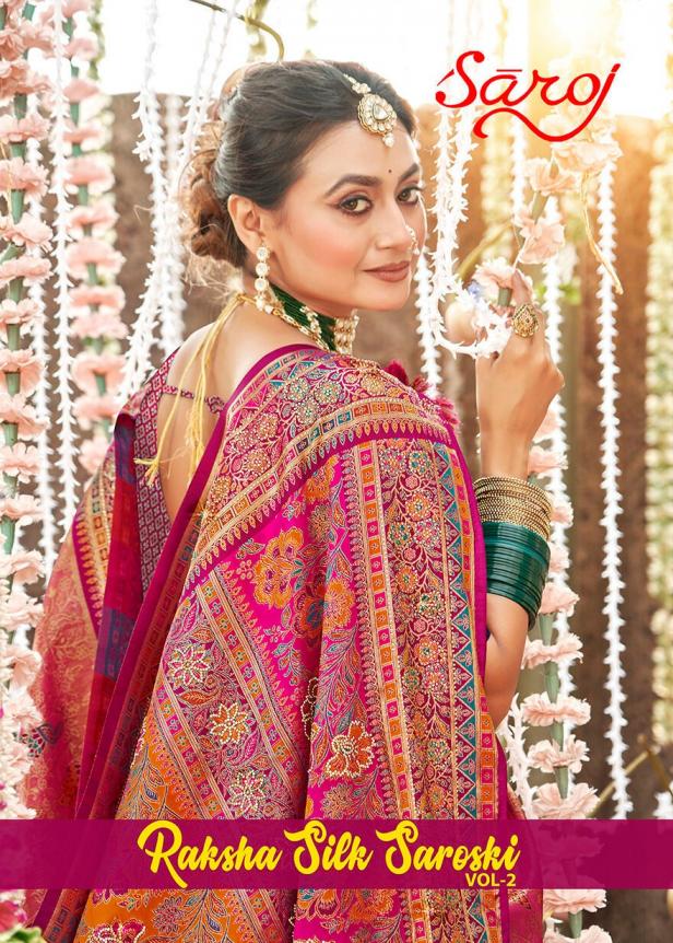Saroj Raksha silk saroski vol.2 tissue silk saree