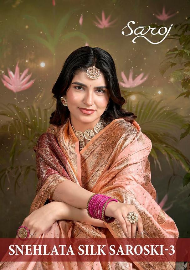 Saroj Snehlata silk saroski vo.3 50*600 silk saree