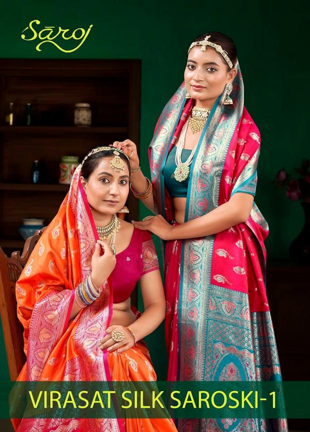 Saroj Virasat silk saroski vol.1 50*600 silk saree