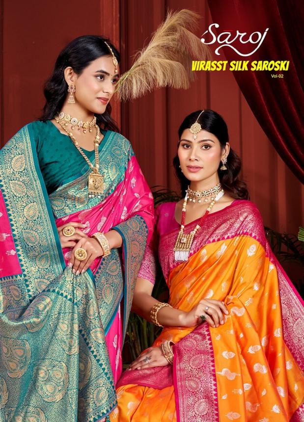 Saroj Virasat silk saroski vol.2 50*600 silk saree