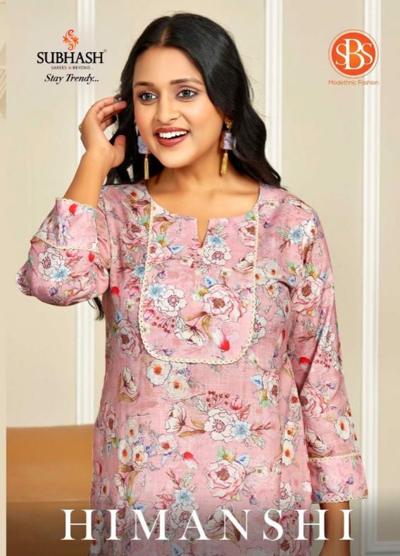 sbs presents himanshi cotton hit design long kurti  