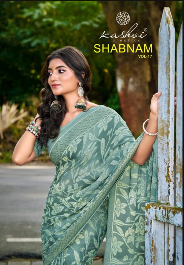 shabnam vol 17 by kashvi creation dull moss hit design sarees 