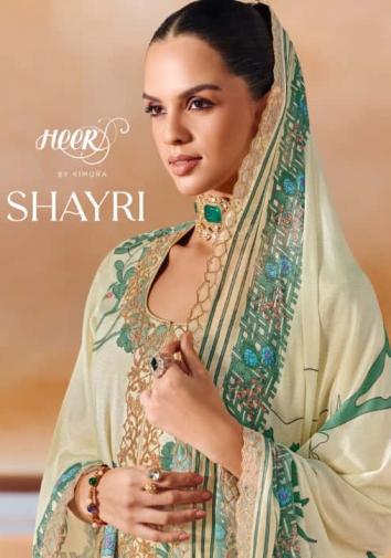 shayri vol 234 by heer kimora muslin pretty look dress materials 