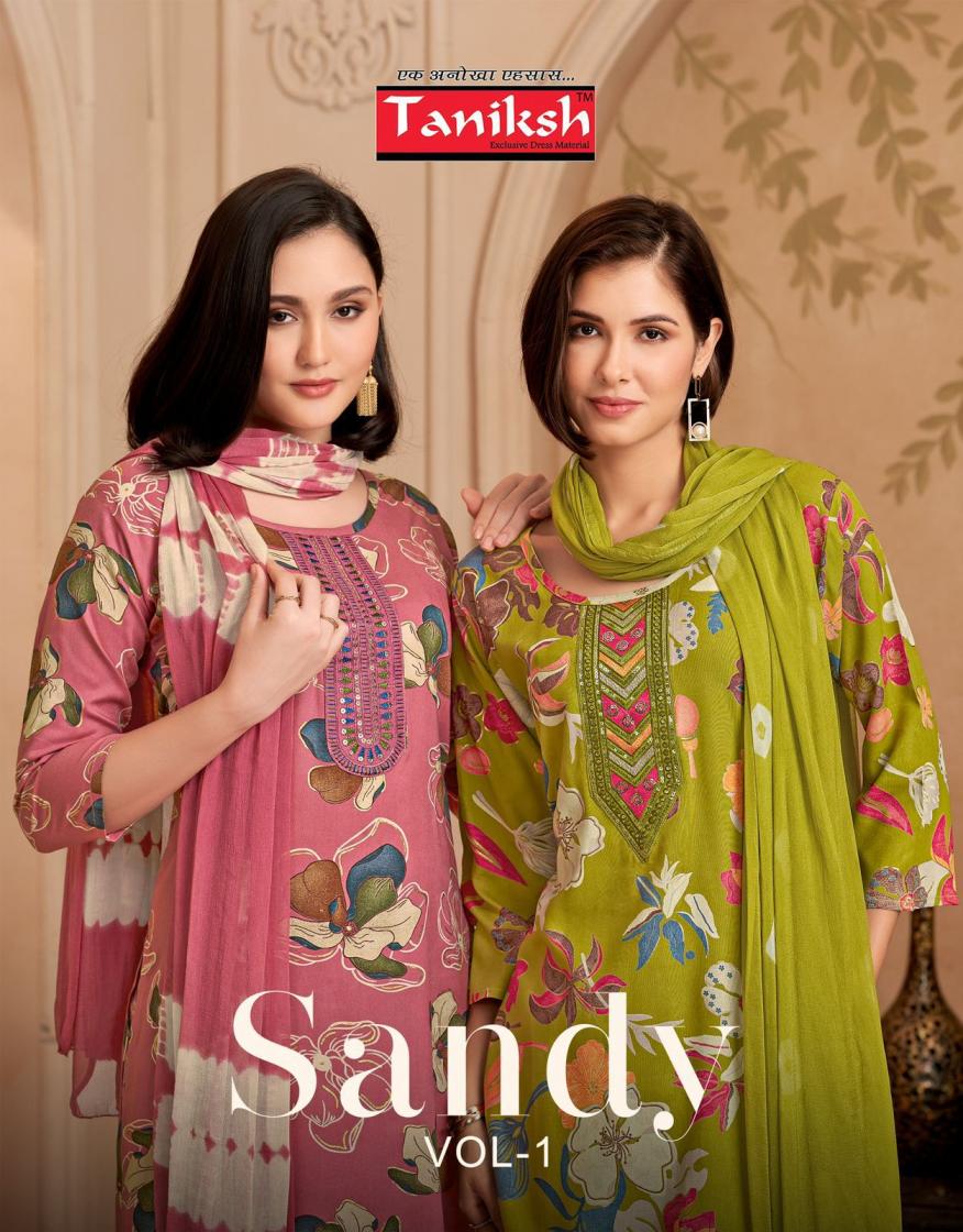 taniksh sandy vol 1 rayon casual readymade 3pcs set 