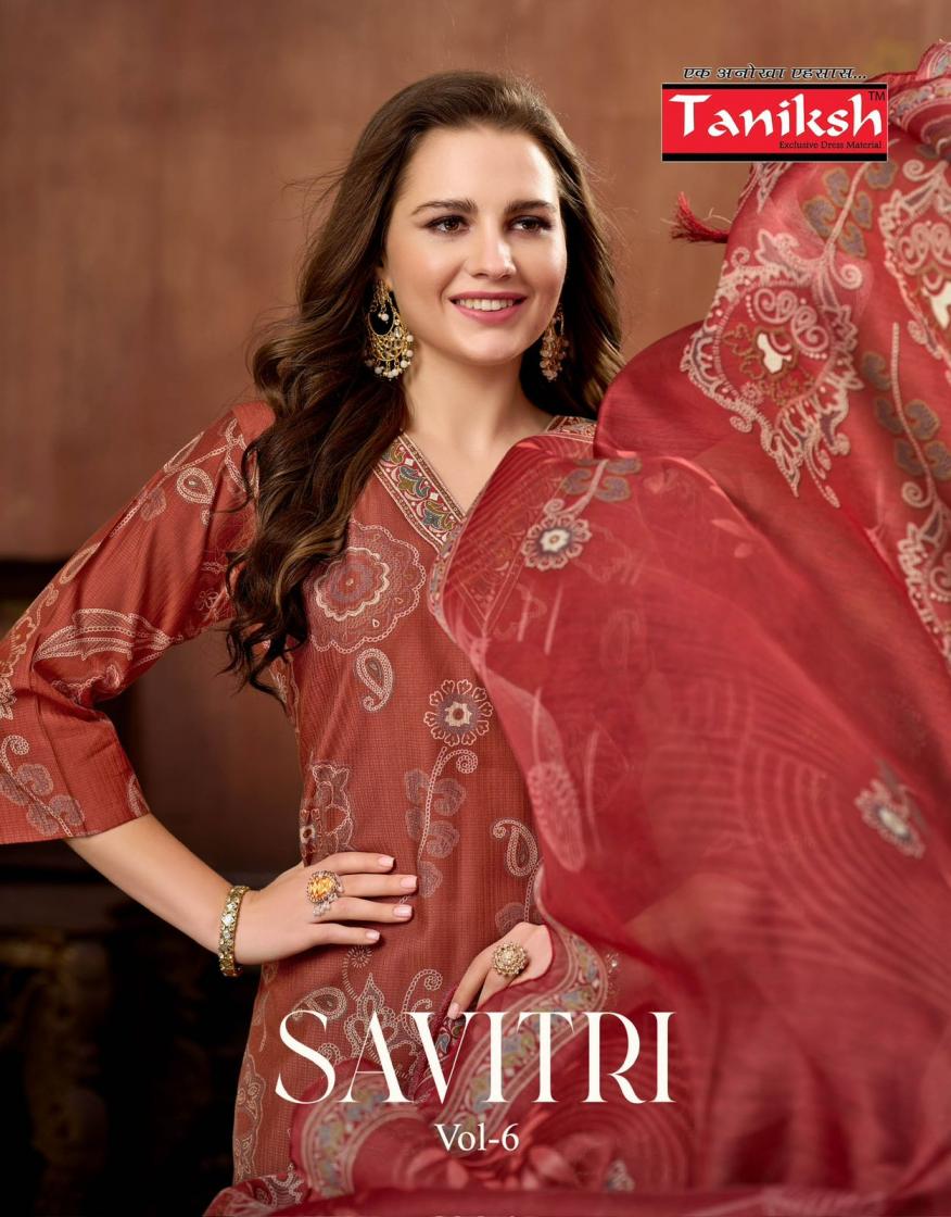 taniksh savitri vol 6 amazing vertical readymade suit for womens 