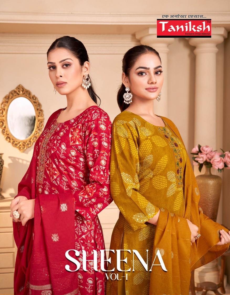 taniksh sheena vol 1 rayon modern readymade salwar kameez  