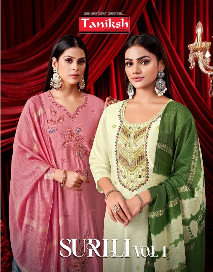 taniksh surili vol 1 stylish look vertican readymade salwar kameez 
