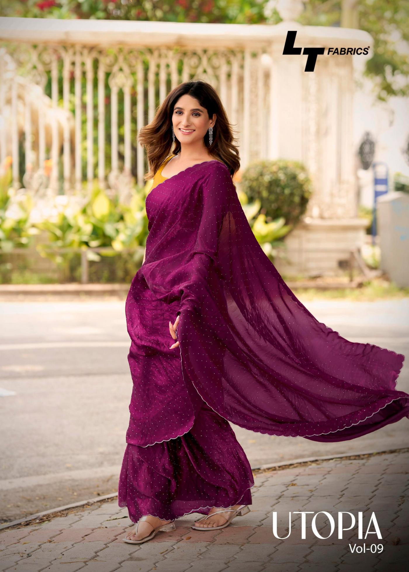 utopia vol 9 by lt fashion amazing malai silk saree for womens 