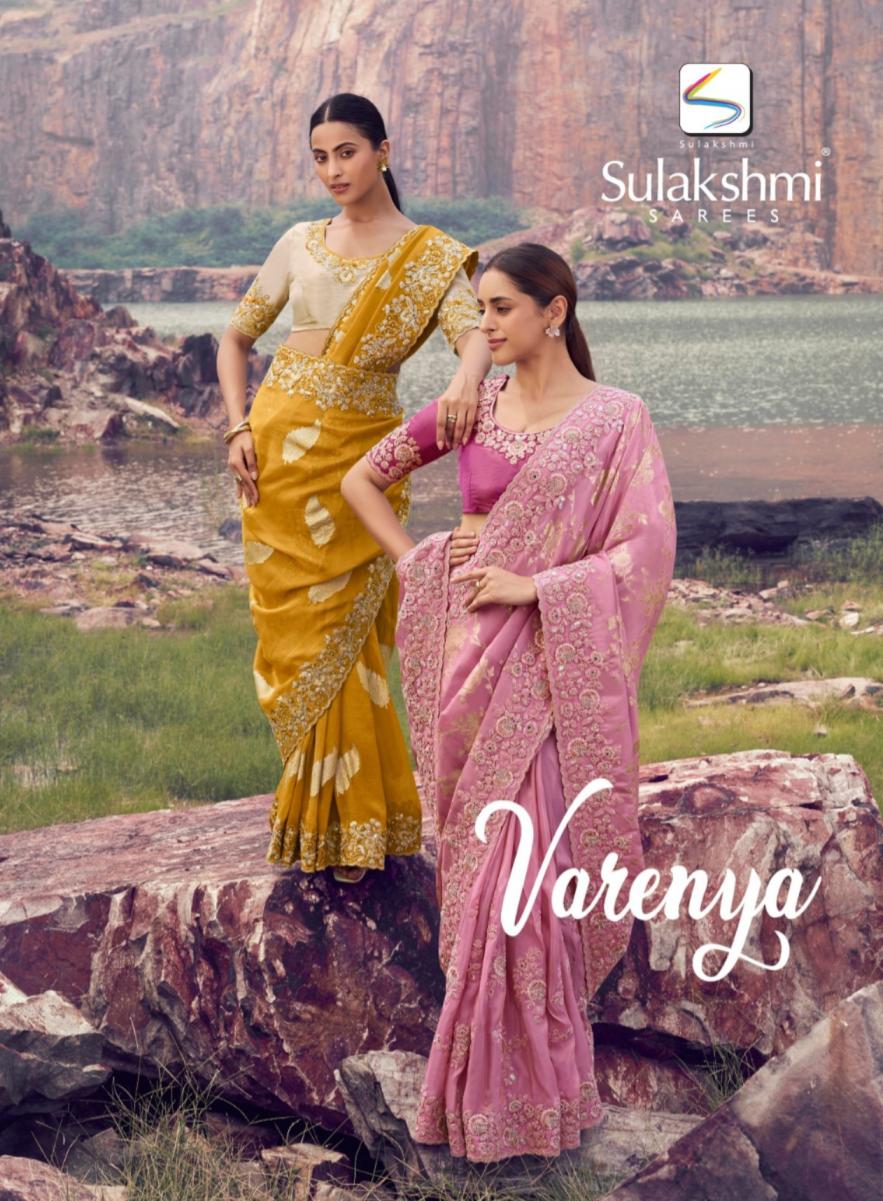varenya by sulakshmi tissue silk with jacquard occasion wear sarees 