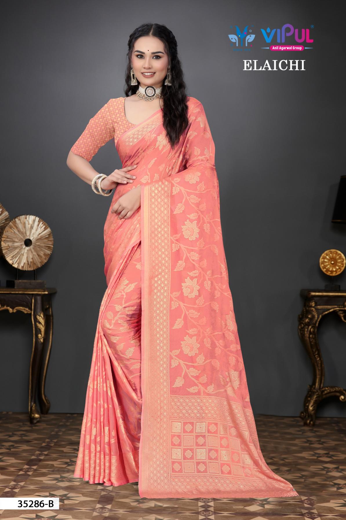 vipul elaich 35286 silk brasso luxurious sarees for women
