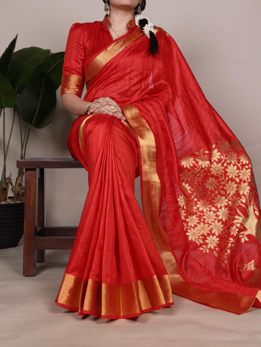 ynf7903 raw silk zari weaving work summer beauty saree