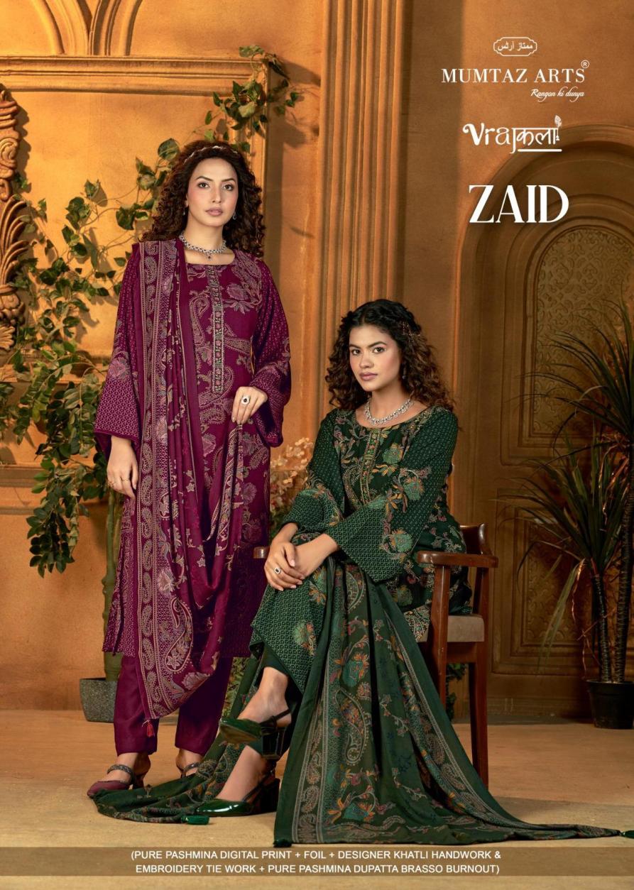 zaid by mumtaz arts viscose pashmina winter amazing suit for womens 