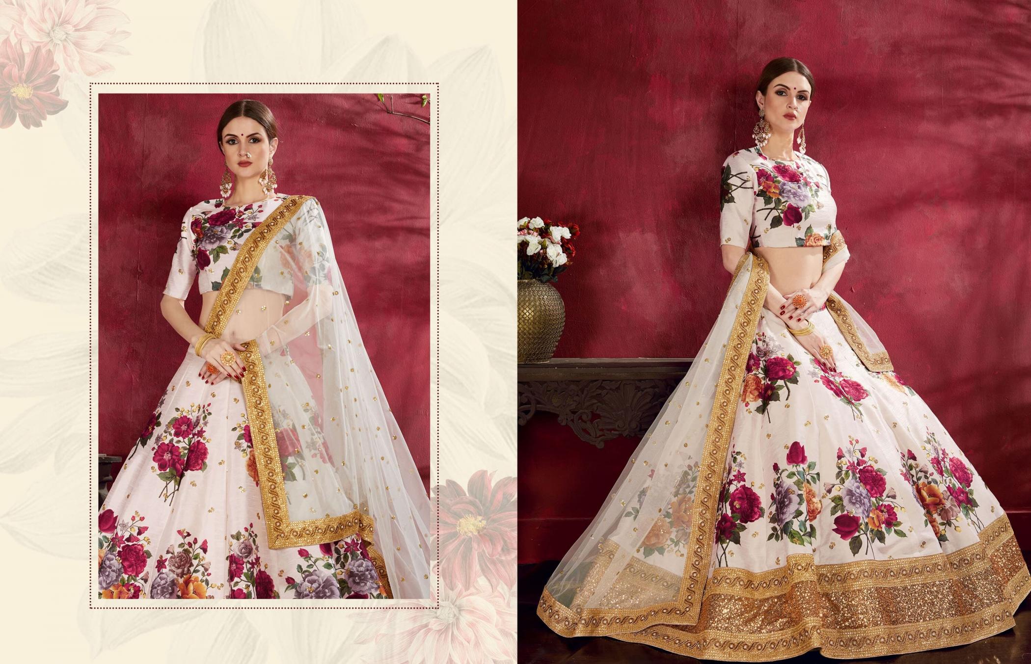 zeel clothing carnations vol 1 occasion wear bangolri silk lehengas at best price 