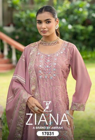 ziana 17031 exclusive chinon silk fully stitch combo sharara kurti with dupatta 