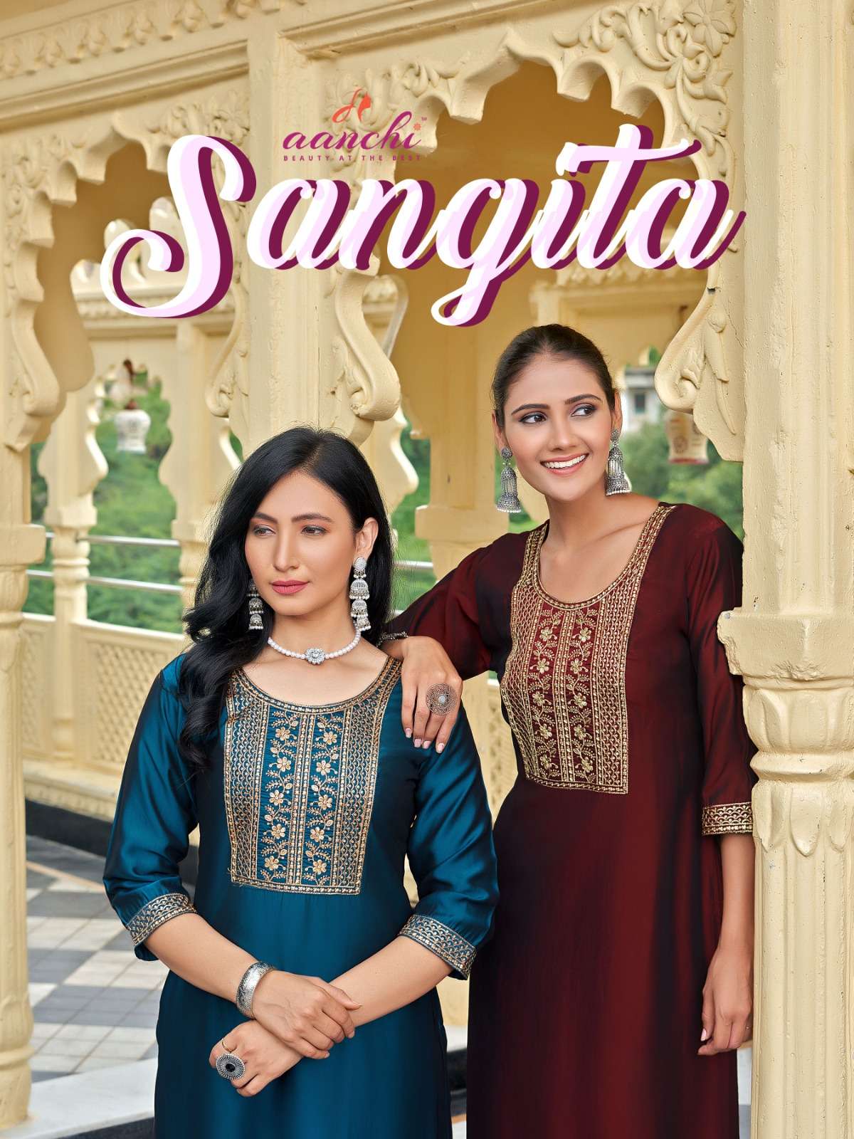 aanchi sangita readymade stylish rangeela silk salwar kameez 
