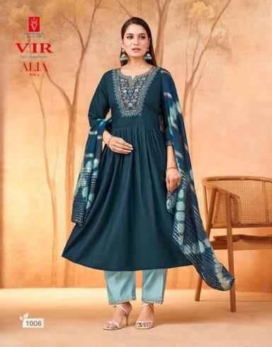alia vol 1 by vir vertical fully stitch unique anarkali suit for womens 