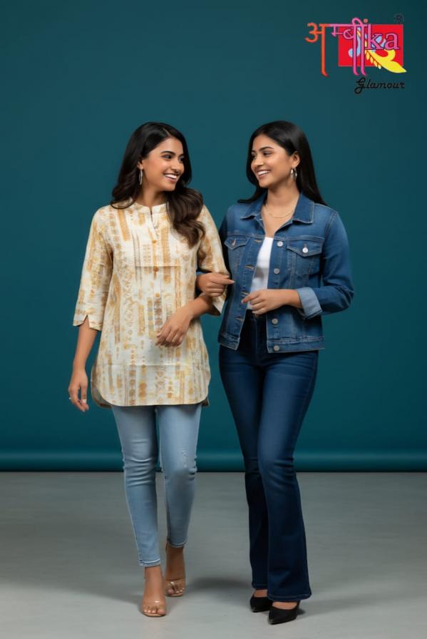 baby by ambika capsule print readymade stylish combo short kurti 