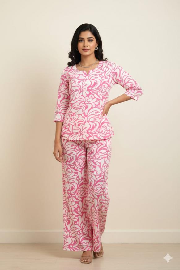 bipson prints premium cotton readymade fancy co-ord sets online 