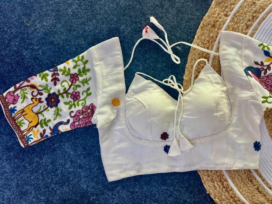 cc masaba cora cotton multy colours designer readymade blouse online 