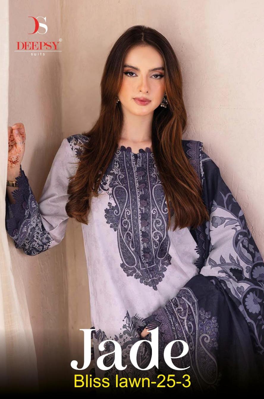 deepsy suits jade bliss lawn 25 vol 3 cotton pakistani advanced materials