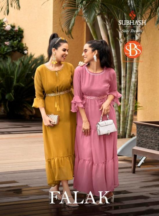 falak by sbs fashion georgette fully stitch pretty look sarees 