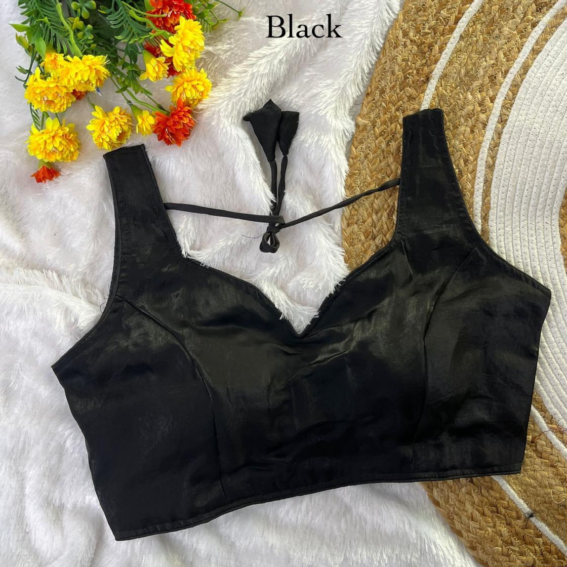 fandy pan neck satin hit design readymade blouse for womens 