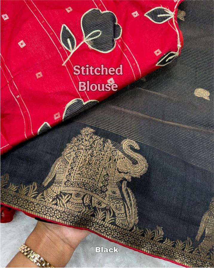 gajraj cotton silk zari elegant style saree for womens 