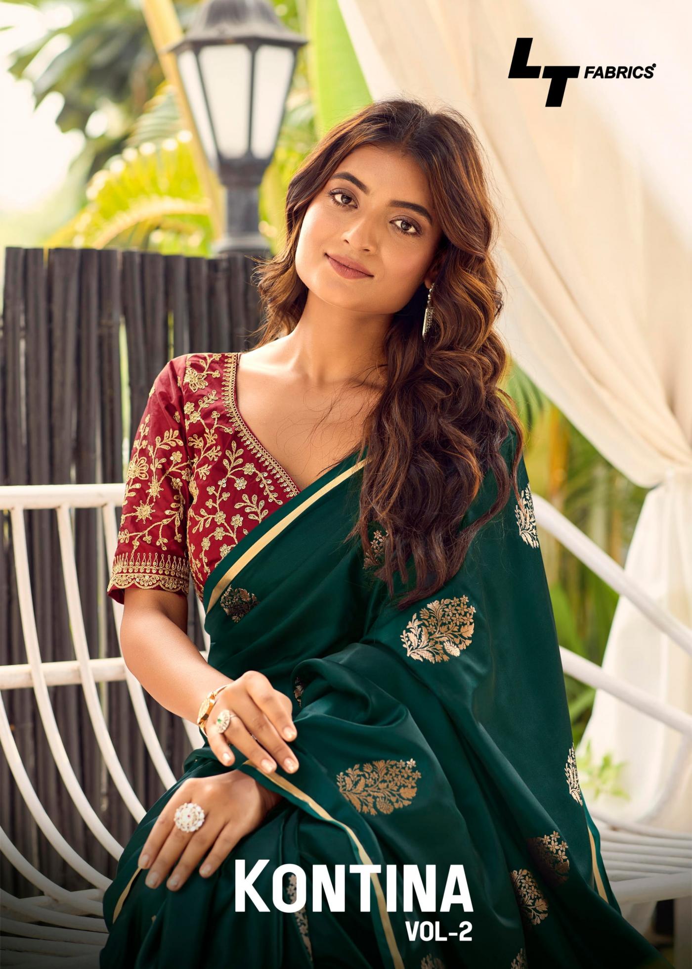 kontina vol 2 by lt fashion pretty look weaving satin saree online 