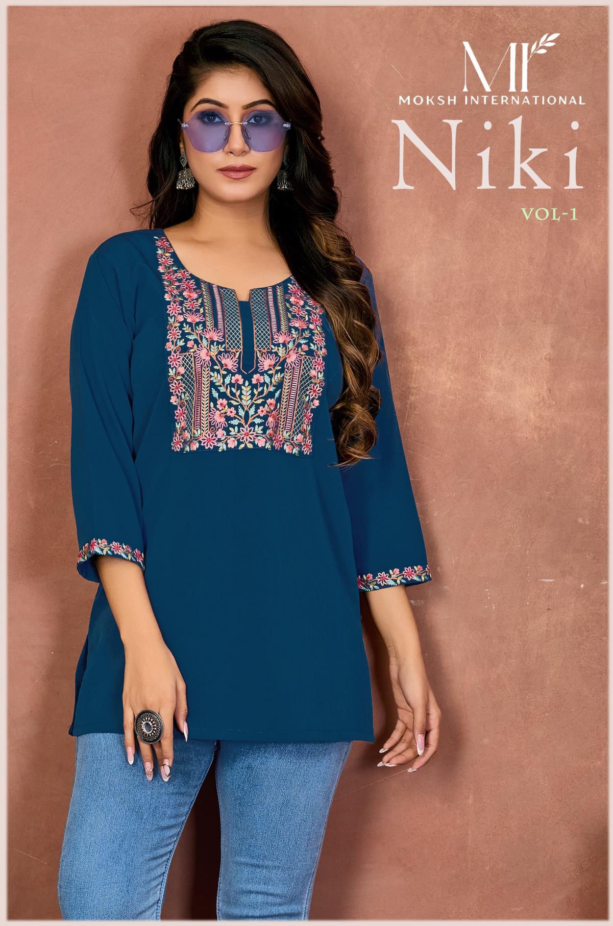MOKSH NIKI VOL-1 RINKAL COTTON SHORT TOP SET COLLECTION