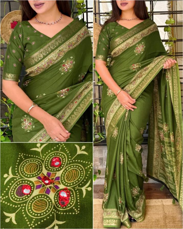 naina mul cotton gorgeous look saree 