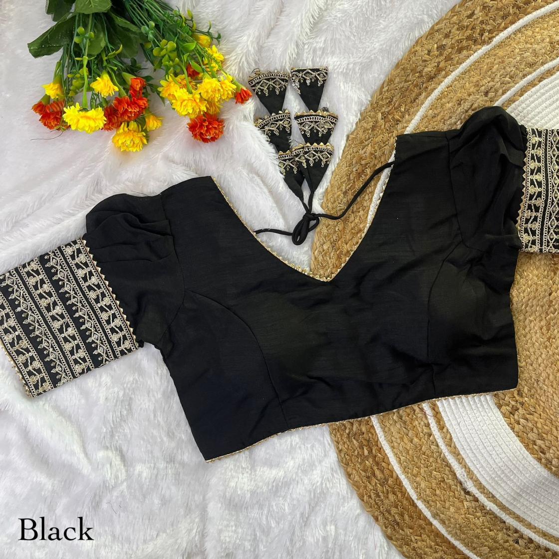 pushpa vol 2 by vichitra silk embroidery work readymade fancy blouse 