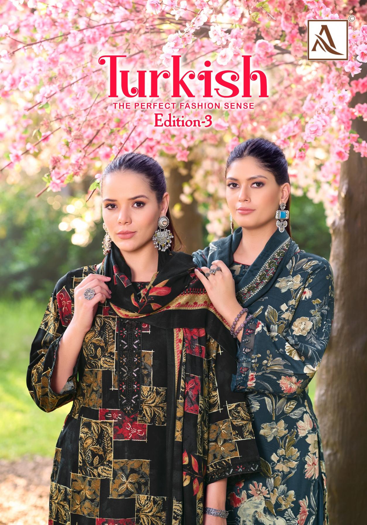 turkish vol 3 by alok viscose rayon pakistani suits online sale