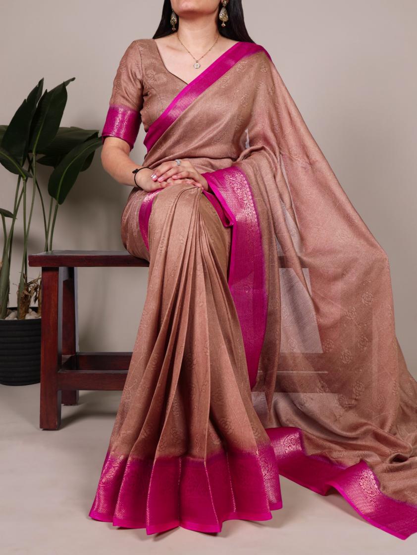 ynf7910 marsh mello zari weaving attractive look sarees 