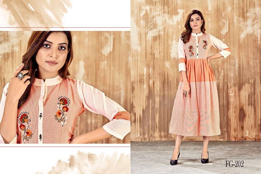 Hetvi Safari Cotton Cambric Anarkali Kurtis Catalogue Wholesale Rate